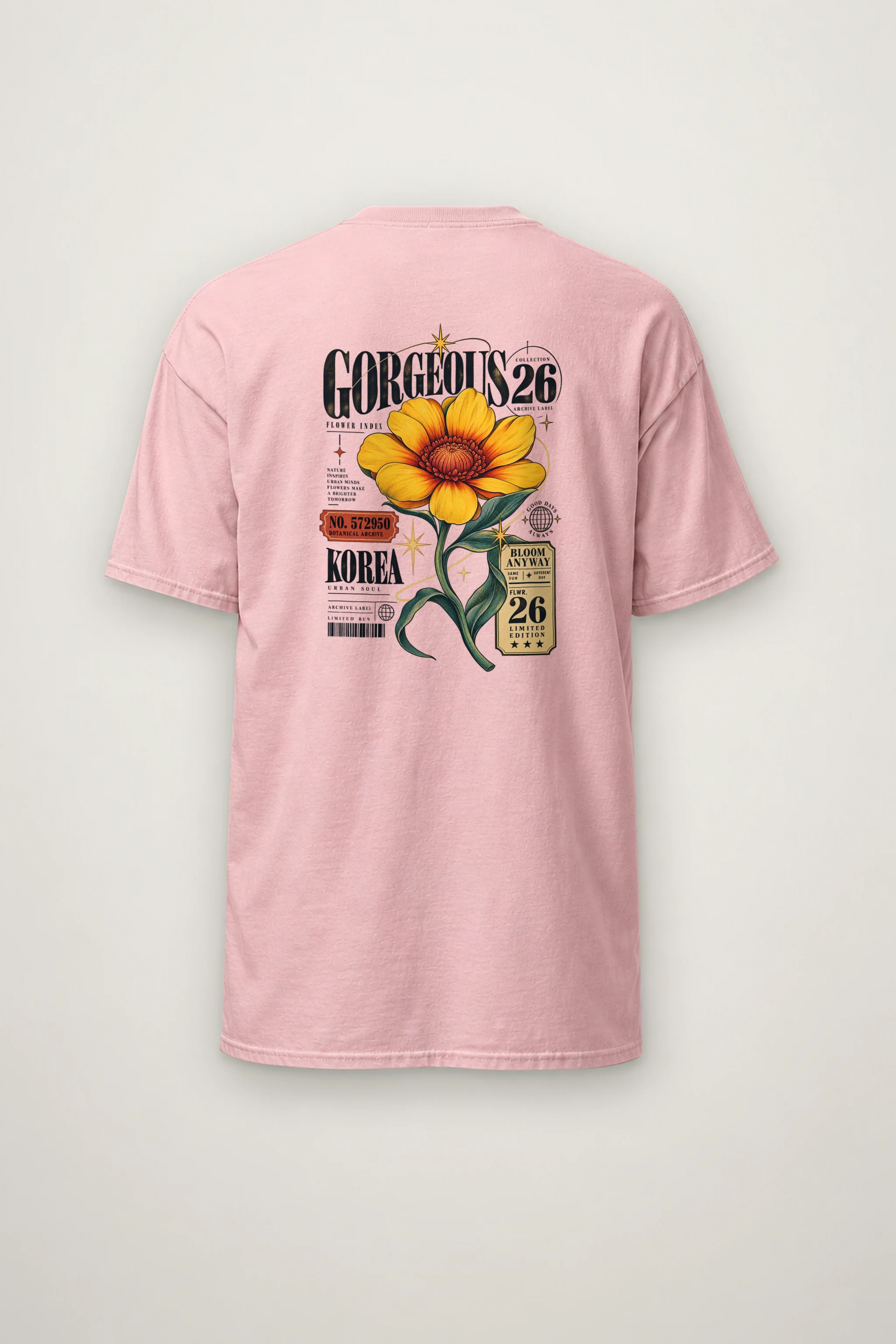 "Bloom Anyway" Heavyweight Unisex Crewneck T-shirt