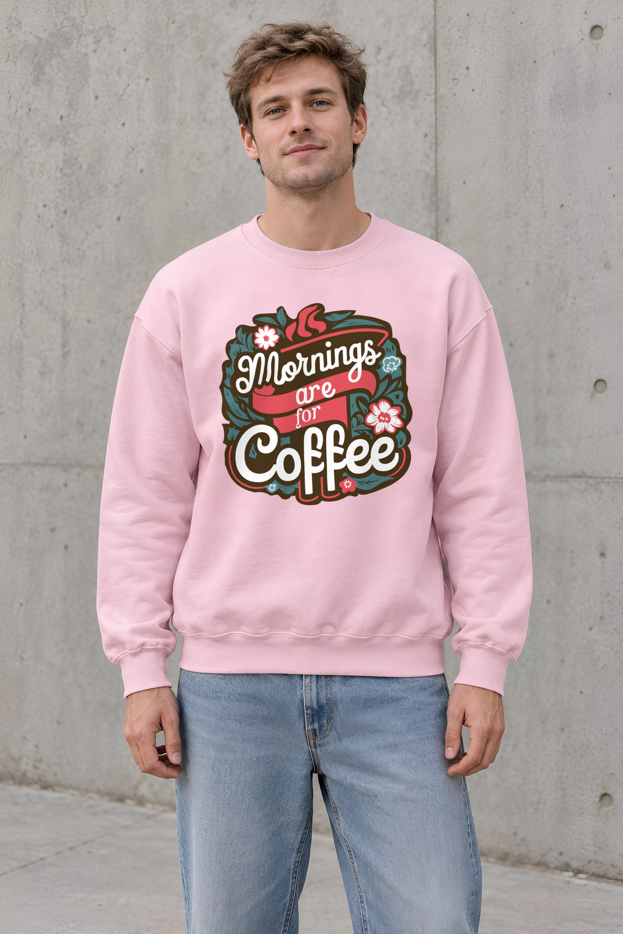 "Bloom Brew Lettering" 1 Crewneck Sweatshirt