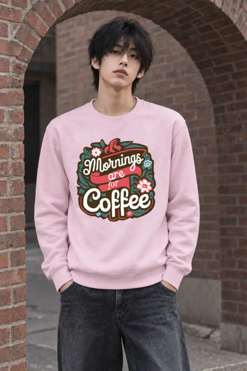 "Bloom Brew Lettering" Heavy Blend Unisex Crewneck Sweatshirt