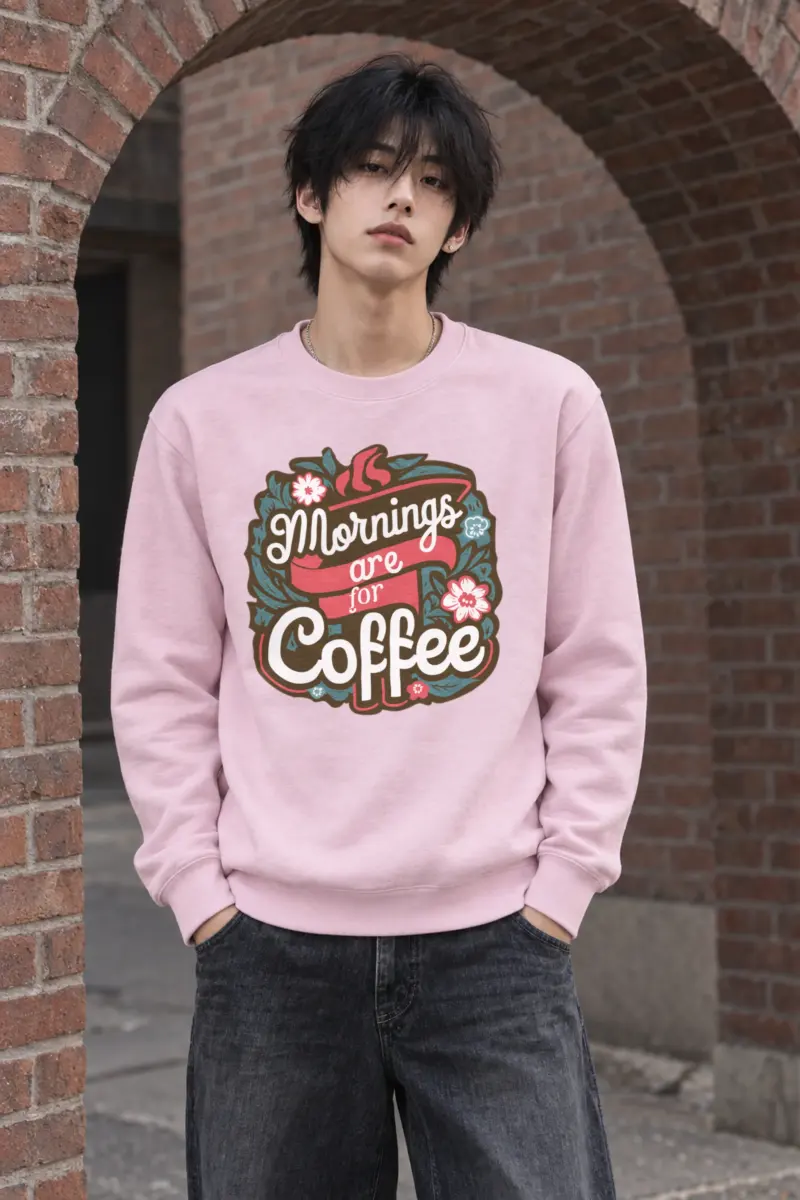 "Bloom Brew Lettering" Heavy Blend Unisex Crewneck Sweatshirt