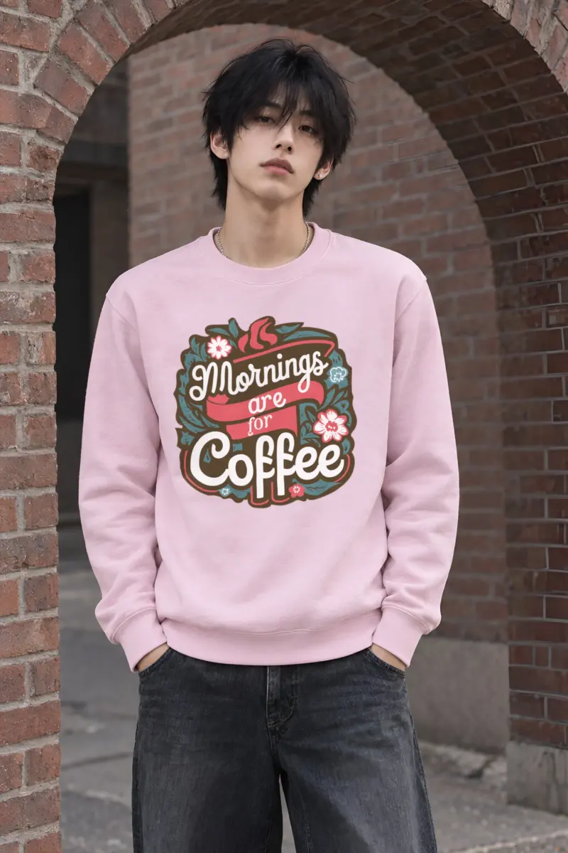"Bloom Brew Lettering" Heavy Blend Unisex Crewneck Sweatshirt