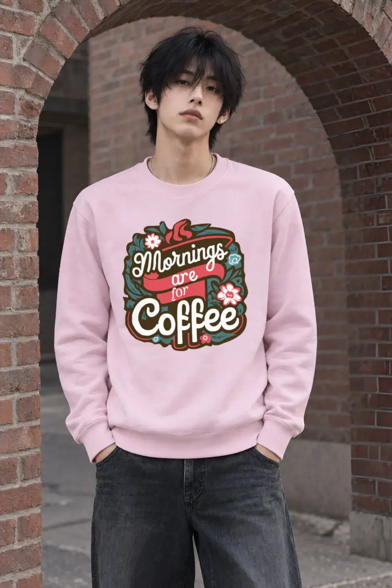 "Bloom Brew Lettering" Heavy Blend Unisex Crewneck Sweatshirt