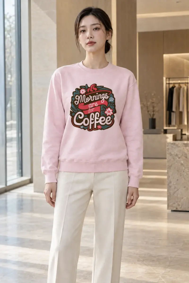 "Bloom Brew Lettering" Heavy Blend Unisex Crewneck Sweatshirt | Gildan 18000