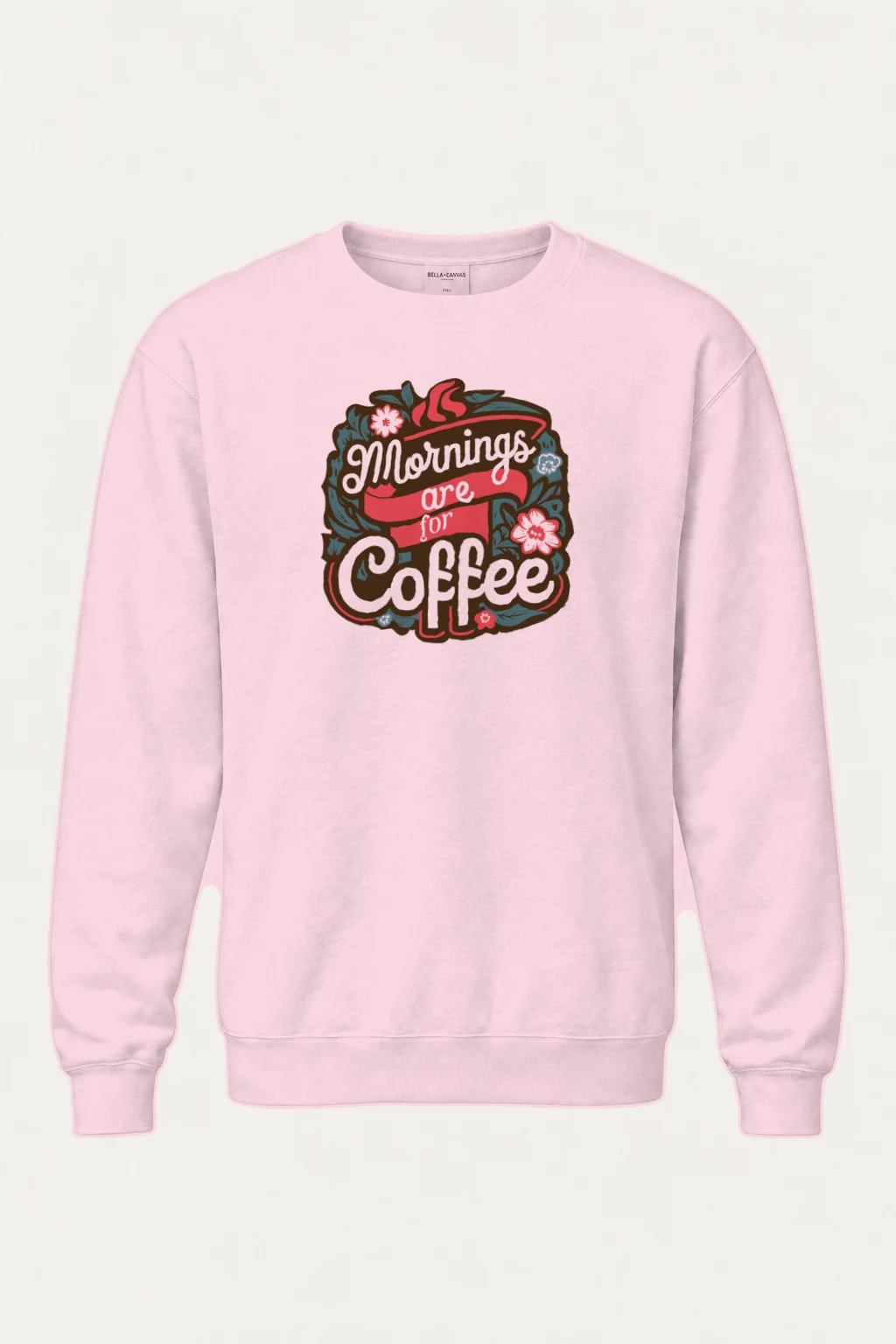 "Bloom Brew Lettering" Heavy Blend Unisex Crewneck Sweatshirt | Gildan 18000