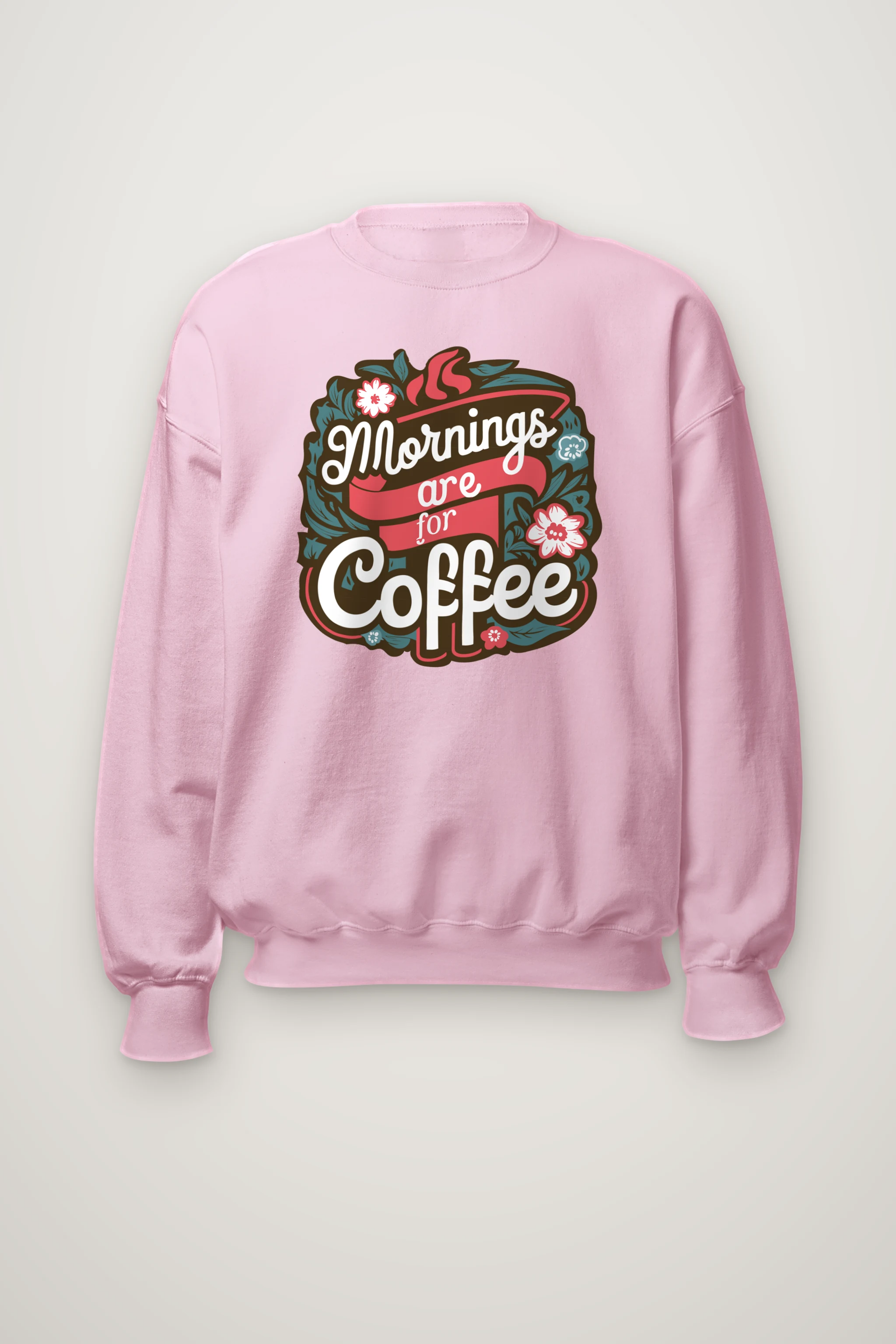 "Bloom Brew Lettering" Heavy Blend Unisex Crewneck Sweatshirt
