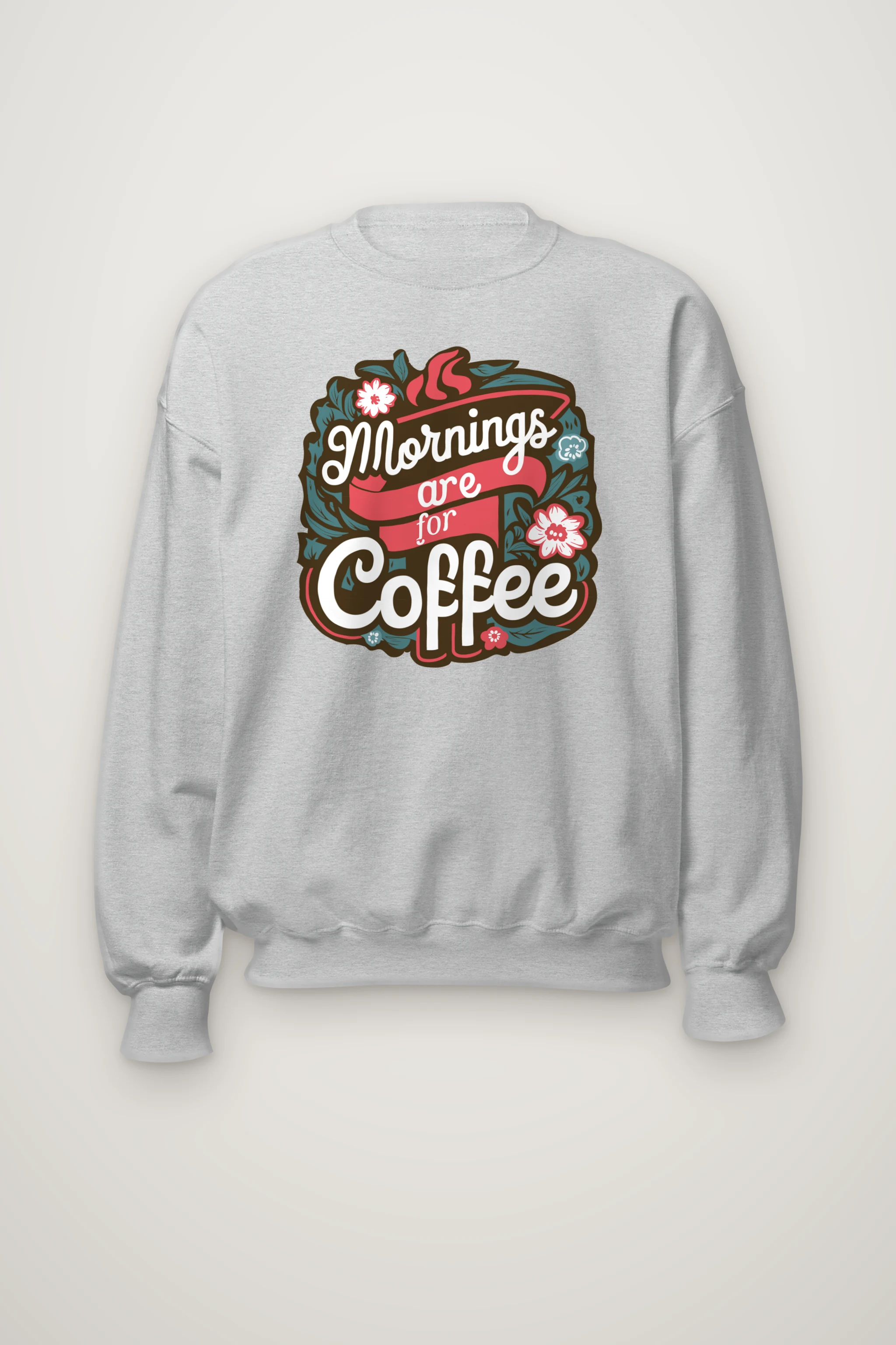 "Bloom Brew Lettering" Heavy Blend Unisex Crewneck Sweatshirt