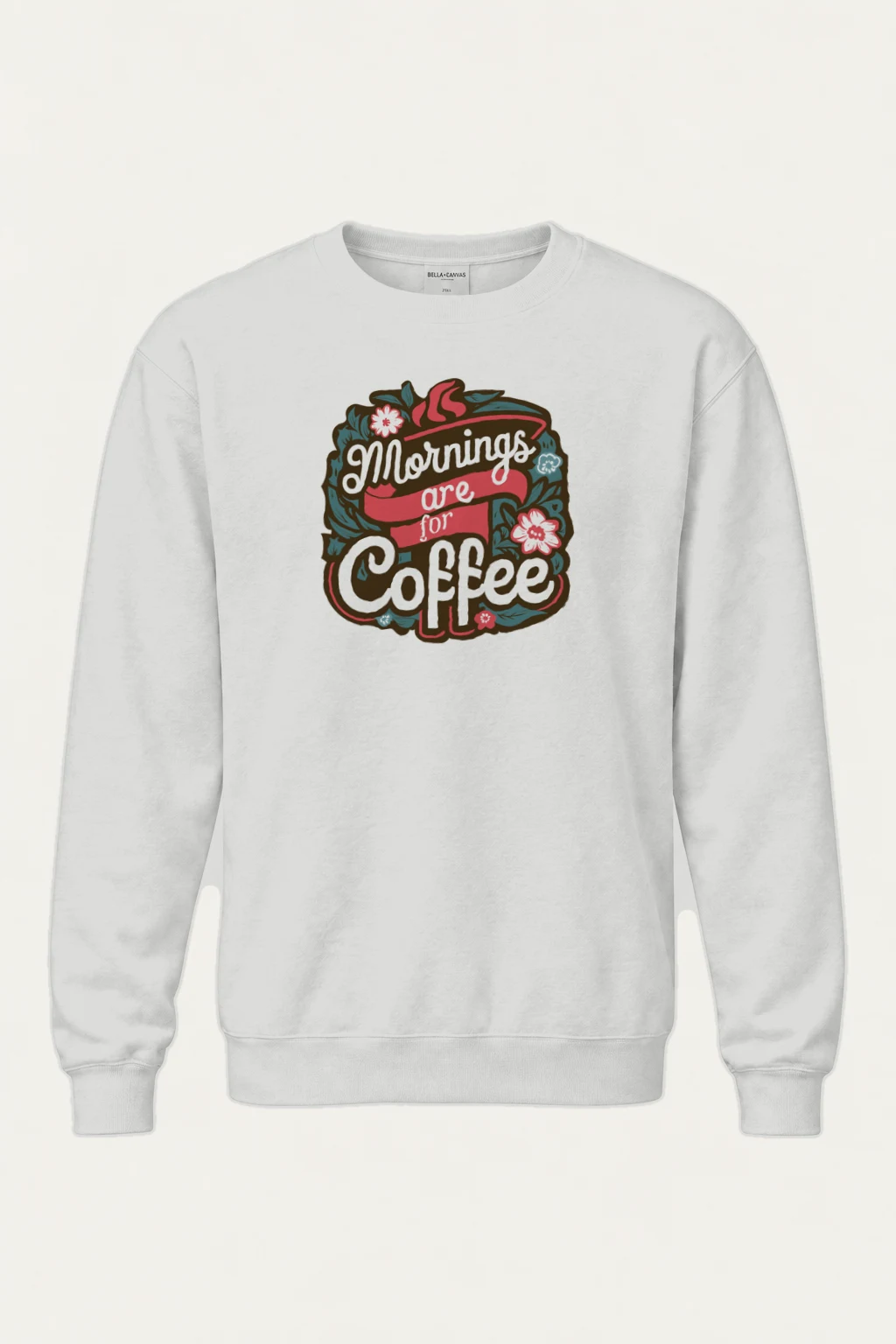 "Bloom Brew Lettering" Heavy Blend Unisex Crewneck Sweatshirt | Gildan 18000