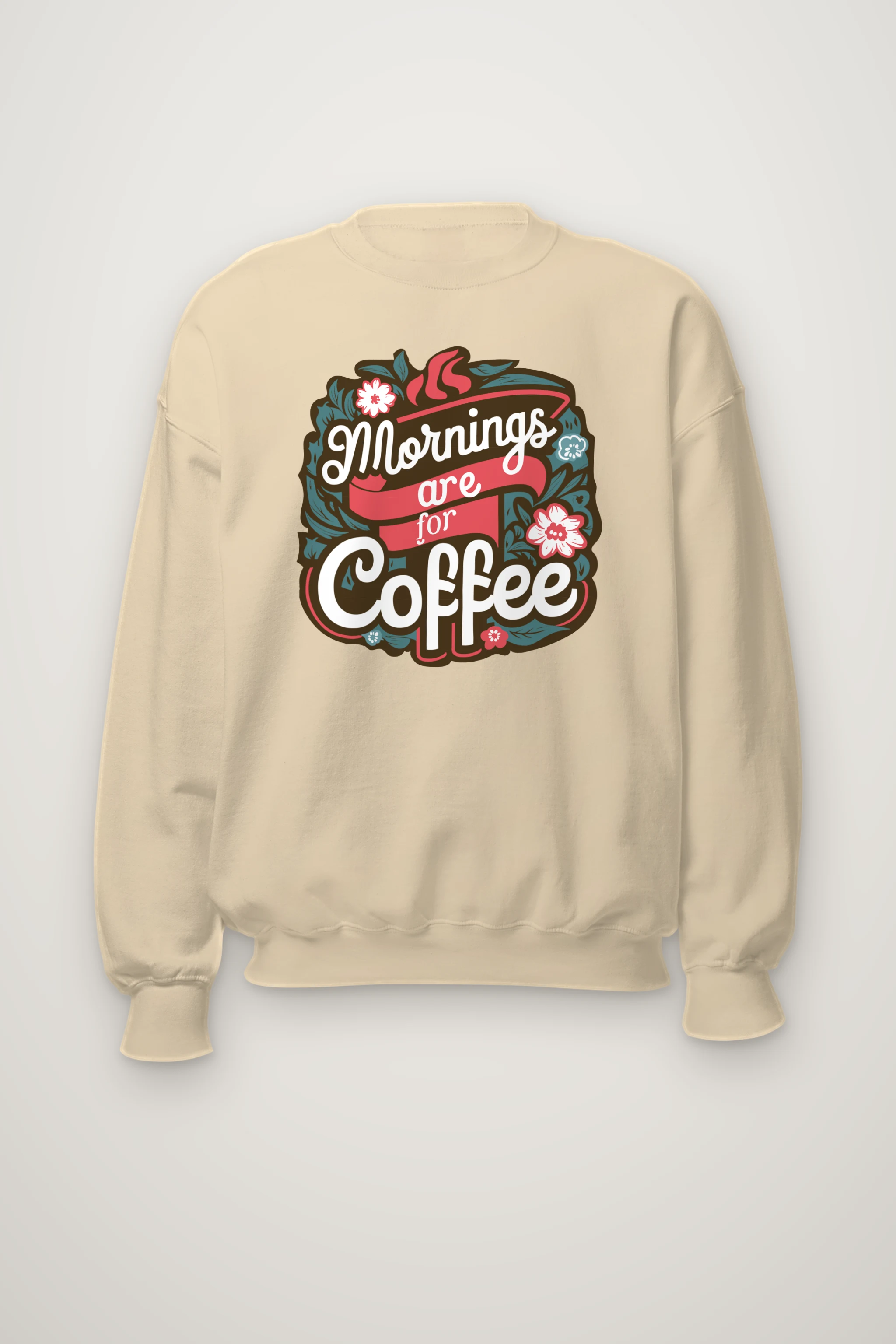 "Bloom Brew Lettering" Heavy Blend Unisex Crewneck Sweatshirt