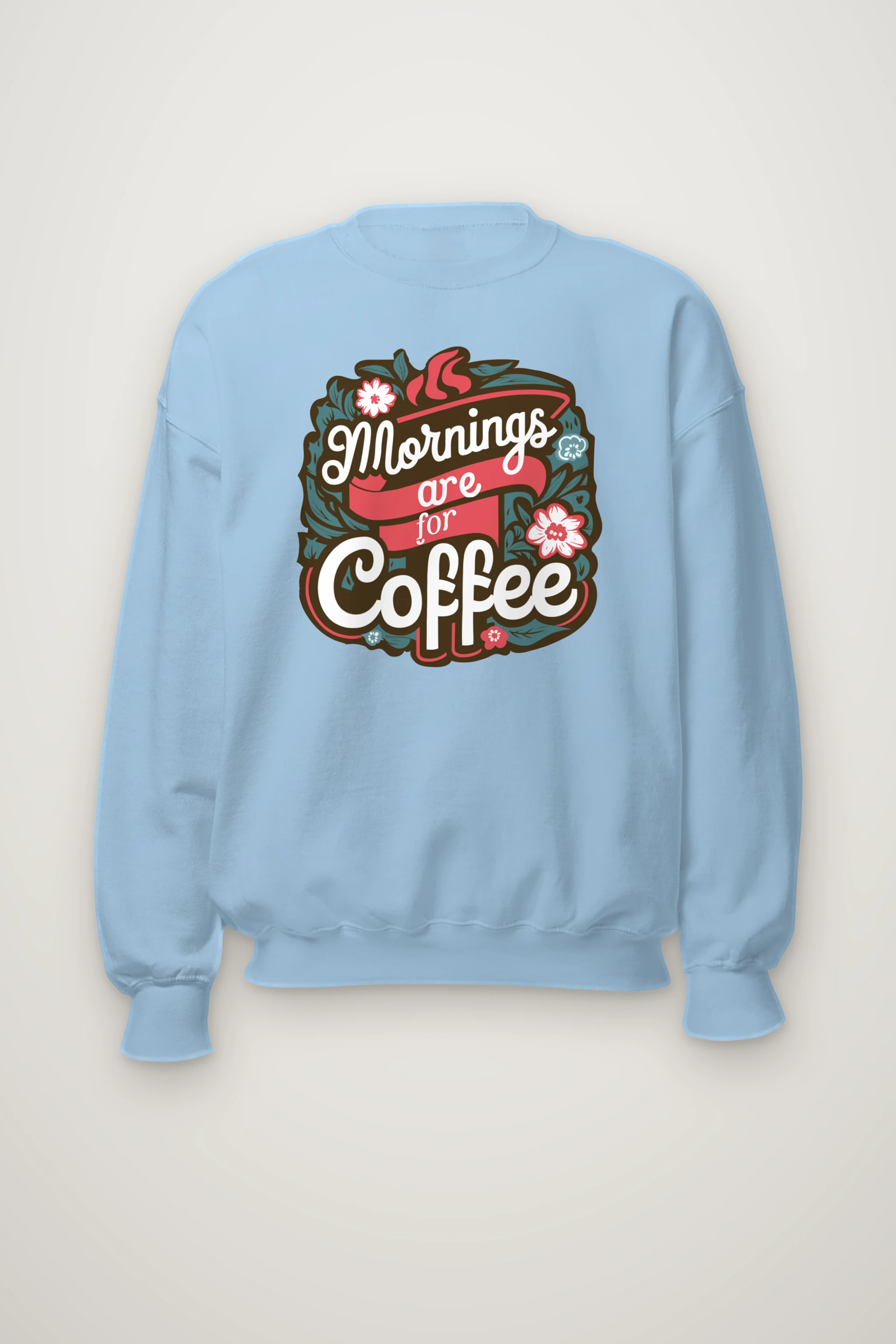 "Bloom Brew Lettering" Heavy Blend Unisex Crewneck Sweatshirt