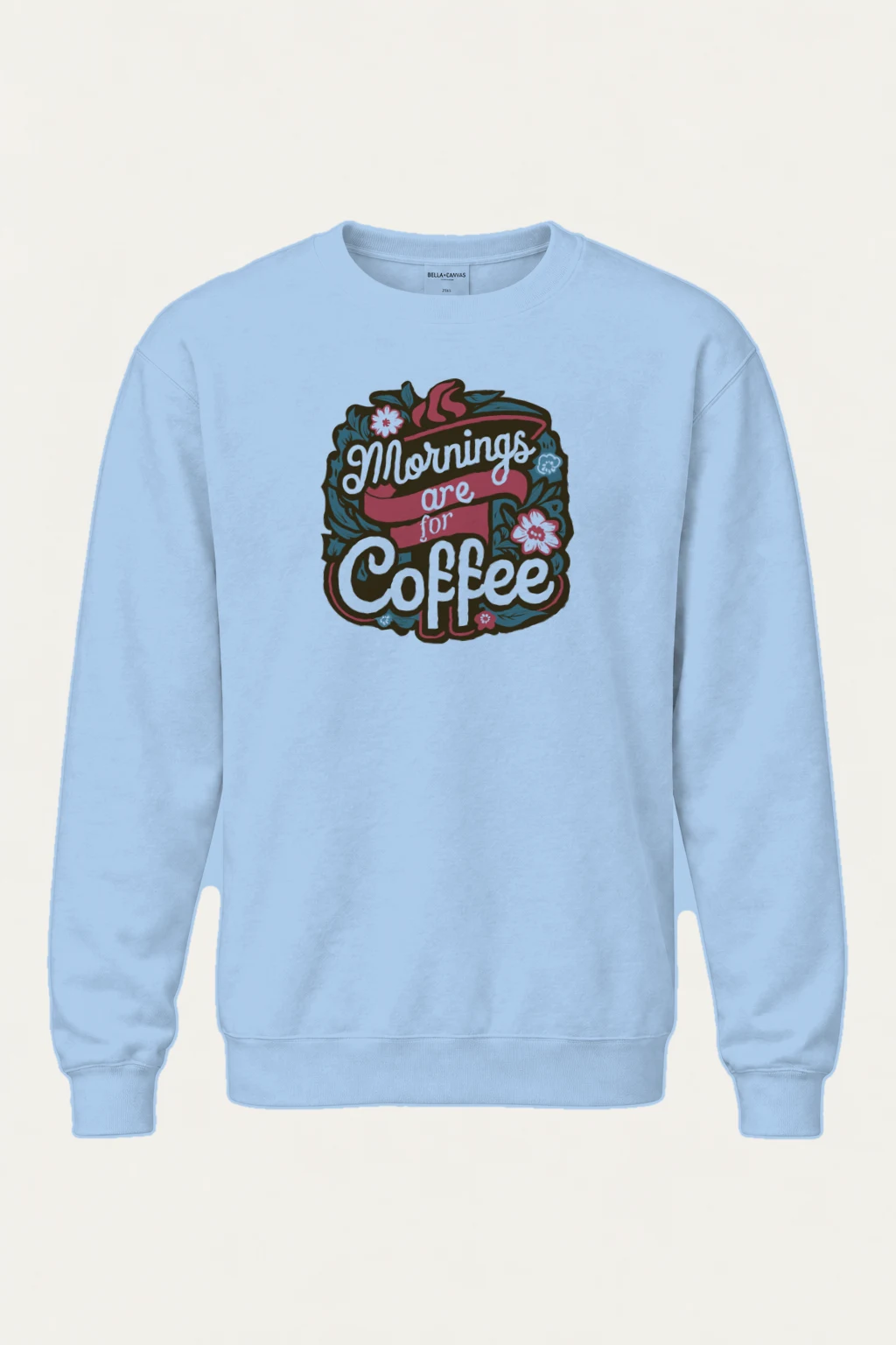 "Bloom Brew Lettering" Heavy Blend Unisex Crewneck Sweatshirt | Gildan 18000