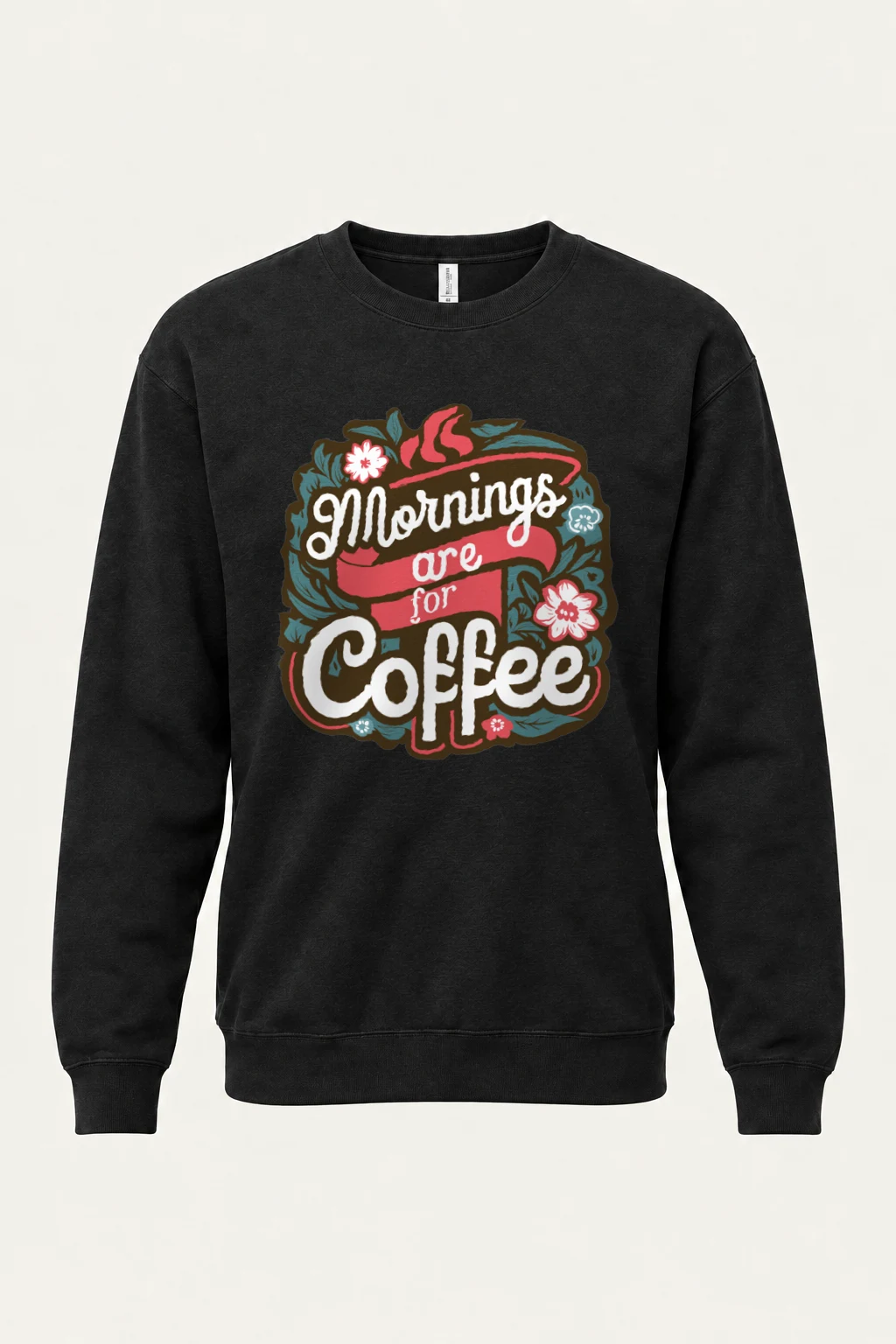"Bloom Brew Lettering" Heavy Blend Unisex Crewneck Sweatshirt | Gildan 18000
