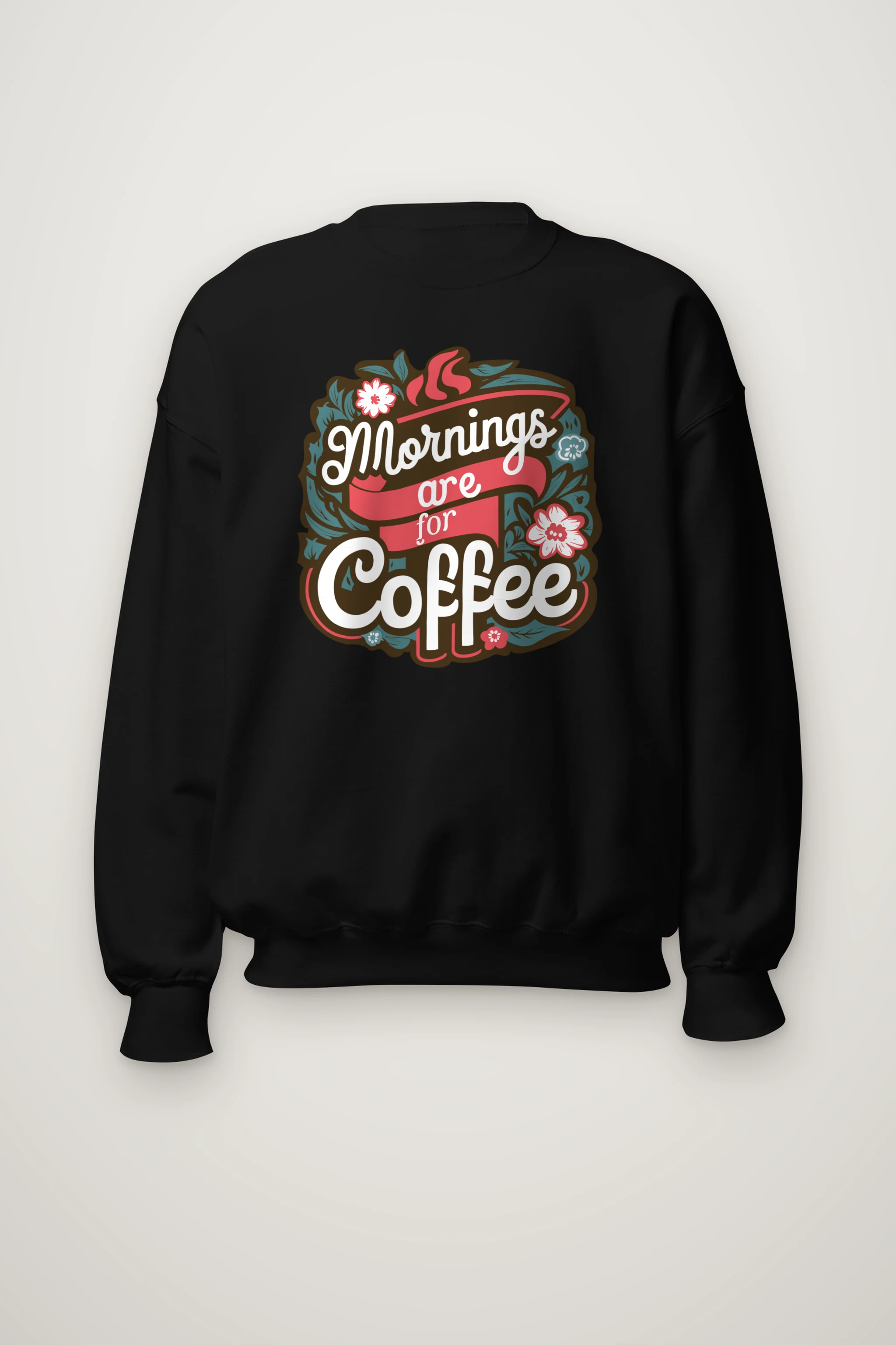 "Bloom Brew Lettering" Heavy Blend Unisex Crewneck Sweatshirt
