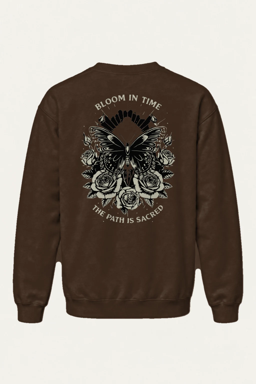"Bloom In Time" Heavy Blend Unisex Crewneck Sweatshirt | Gildan 18000