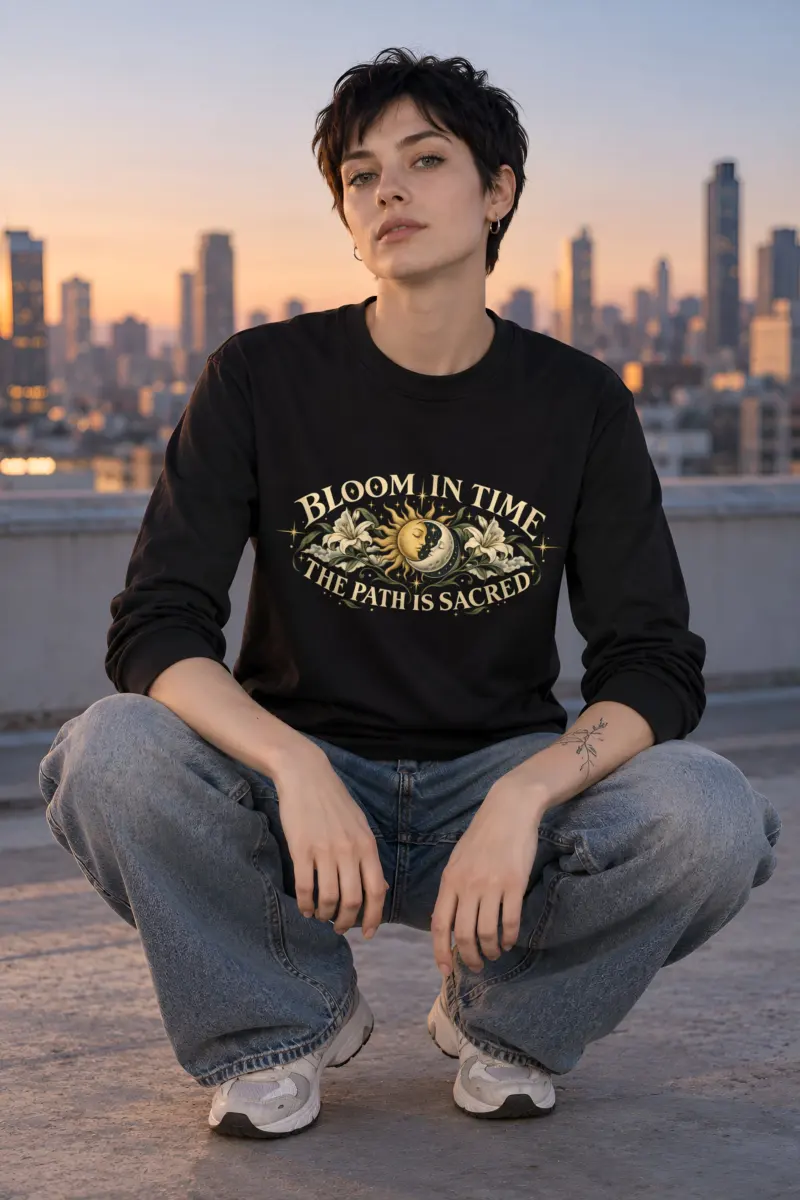 "Bloom In Time" Unisex Longsleeve T-shirt