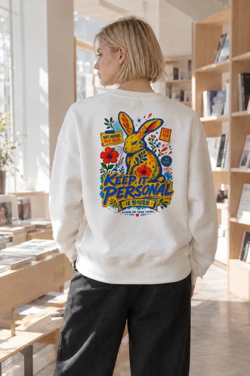 "Bloom On Your Terms" Heavy Blend Unisex Crewneck Sweatshirt | Gildan 18000