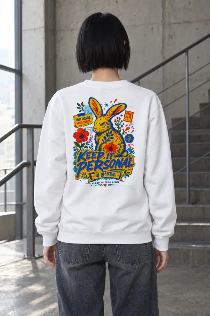 "Bloom On Your Terms" Heavy Blend Unisex Crewneck Sweatshirt | Gildan 18000