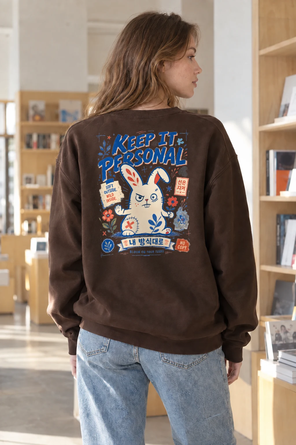 "Bloom On Your Terms" Heavy Blend Unisex Crewneck Sweatshirt | Gildan 18000