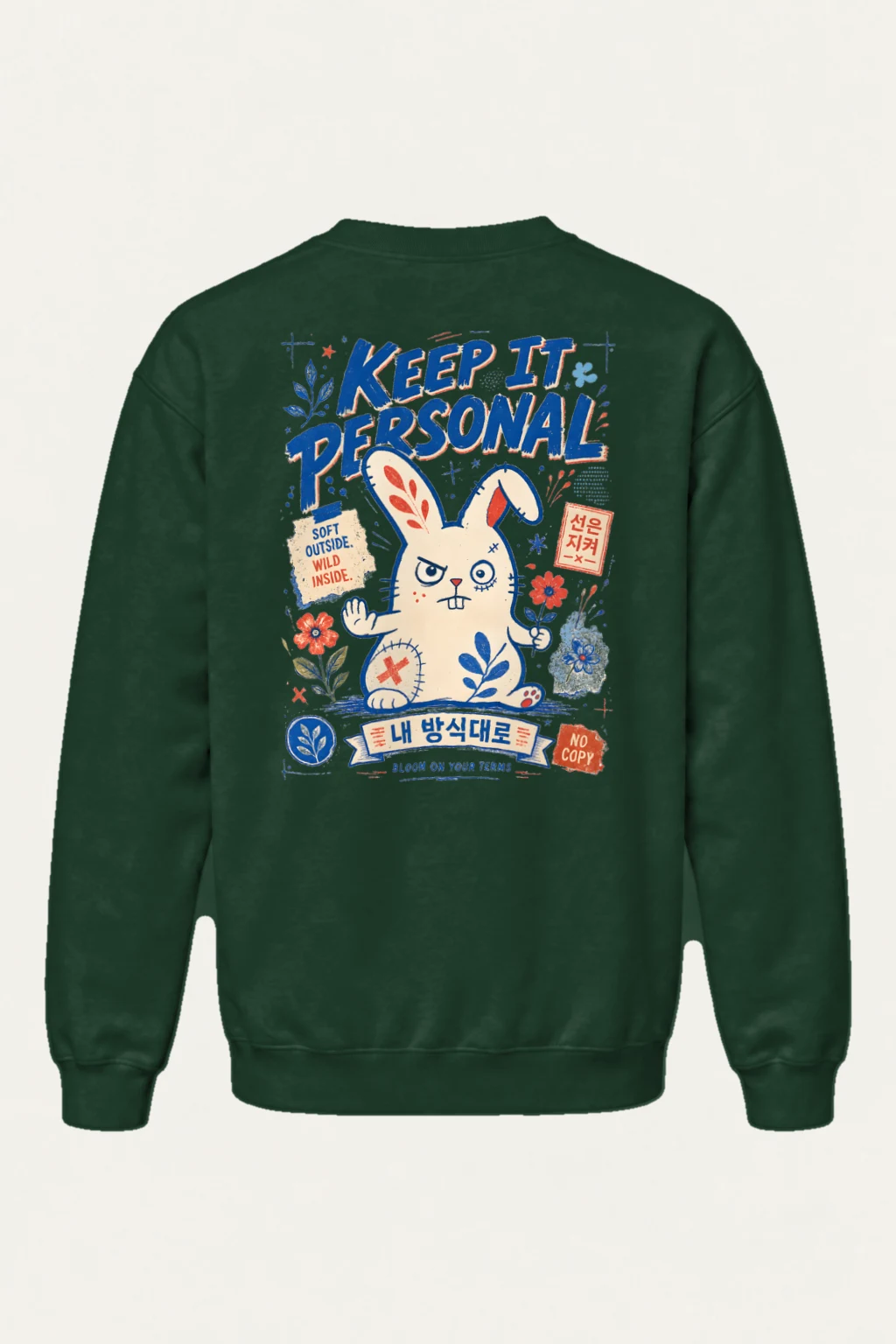 "Bloom On Your Terms" Heavy Blend Unisex Crewneck Sweatshirt | Gildan 18000