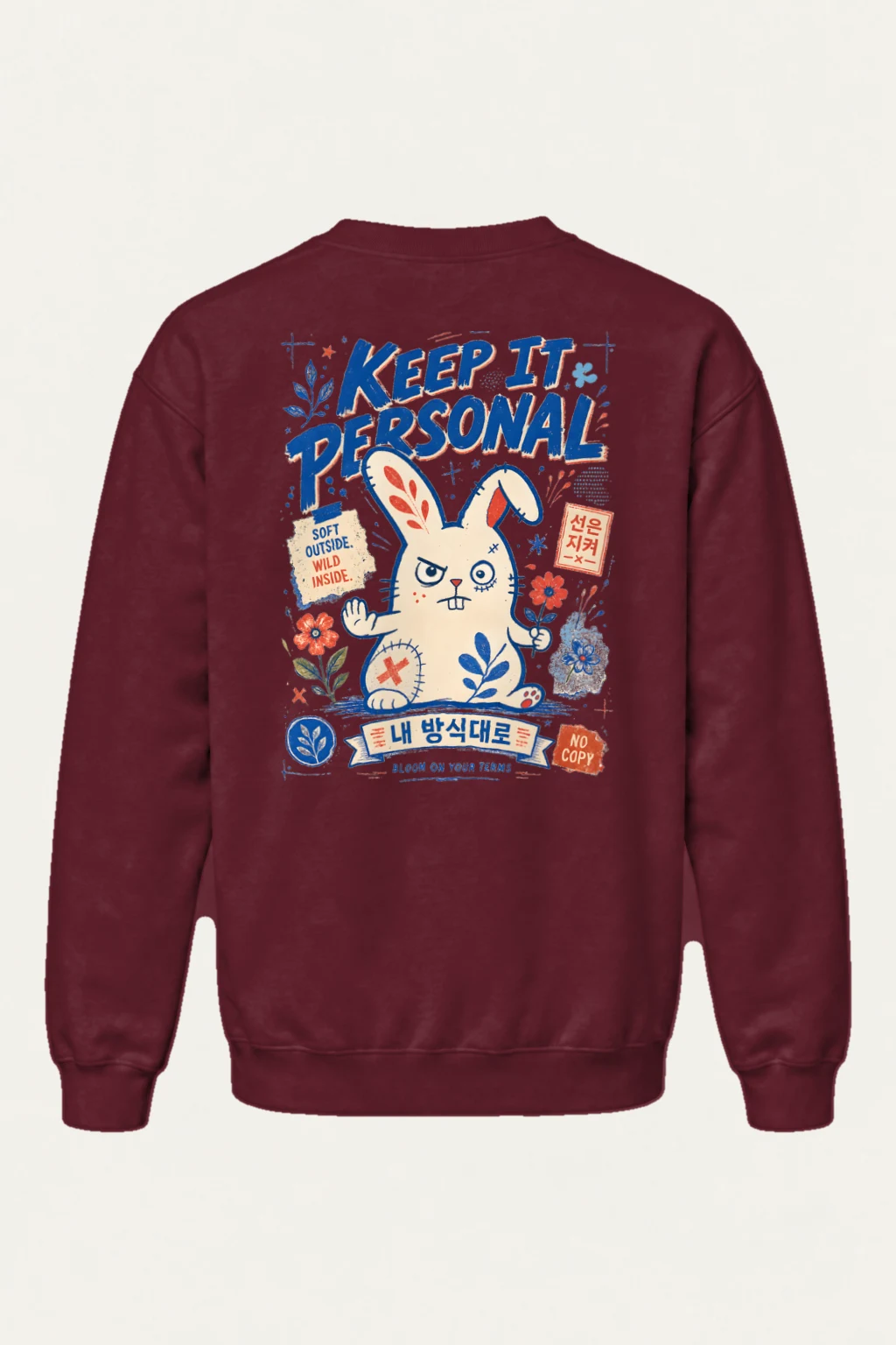 "Bloom On Your Terms" Heavy Blend Unisex Crewneck Sweatshirt | Gildan 18000