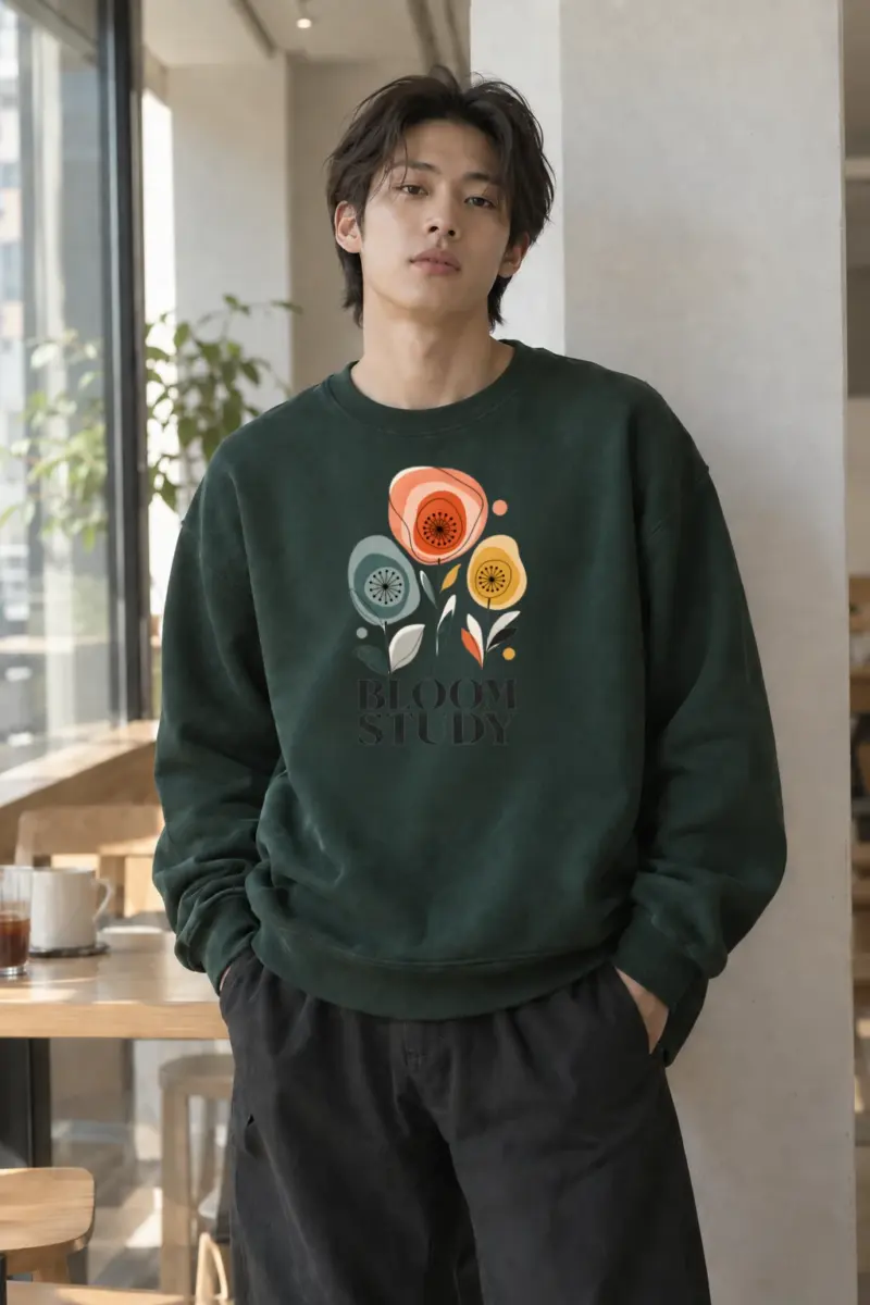 "Bloom Study" Heavy Blend Unisex Crewneck Sweatshirt | Gildan 18000