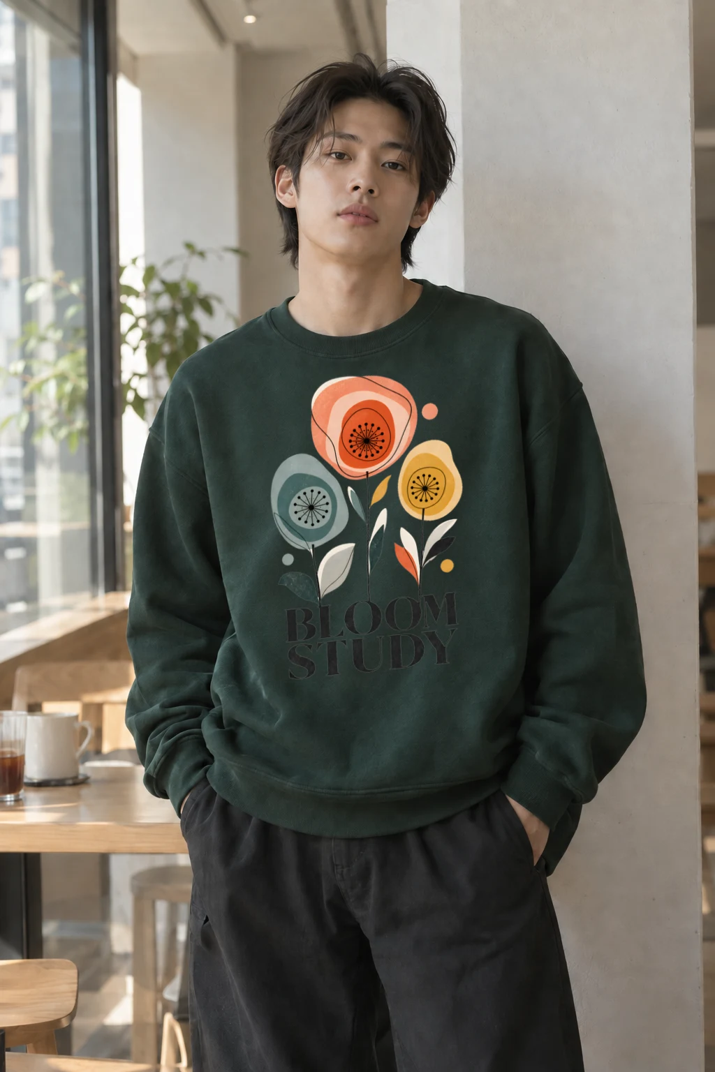 "Bloom Study" Heavy Blend Unisex Crewneck Sweatshirt | Gildan 18000