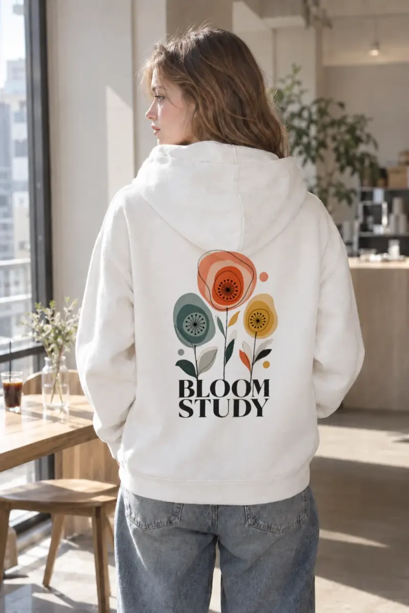 “Bloom Study” Heavy Blend Unisex Pullover Hoodie | Gildan 18500