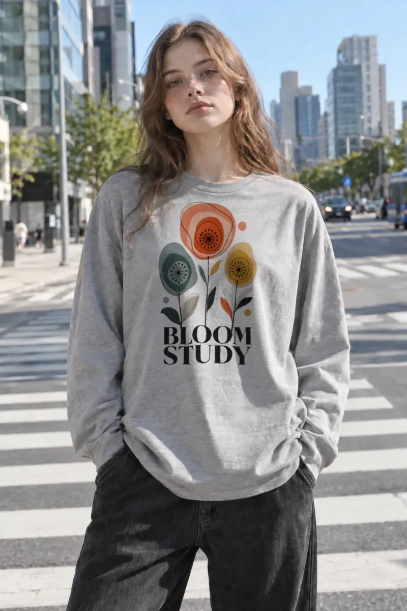 “Bloom Study” Unisex Longsleeve T-shirt | Gildan 2400