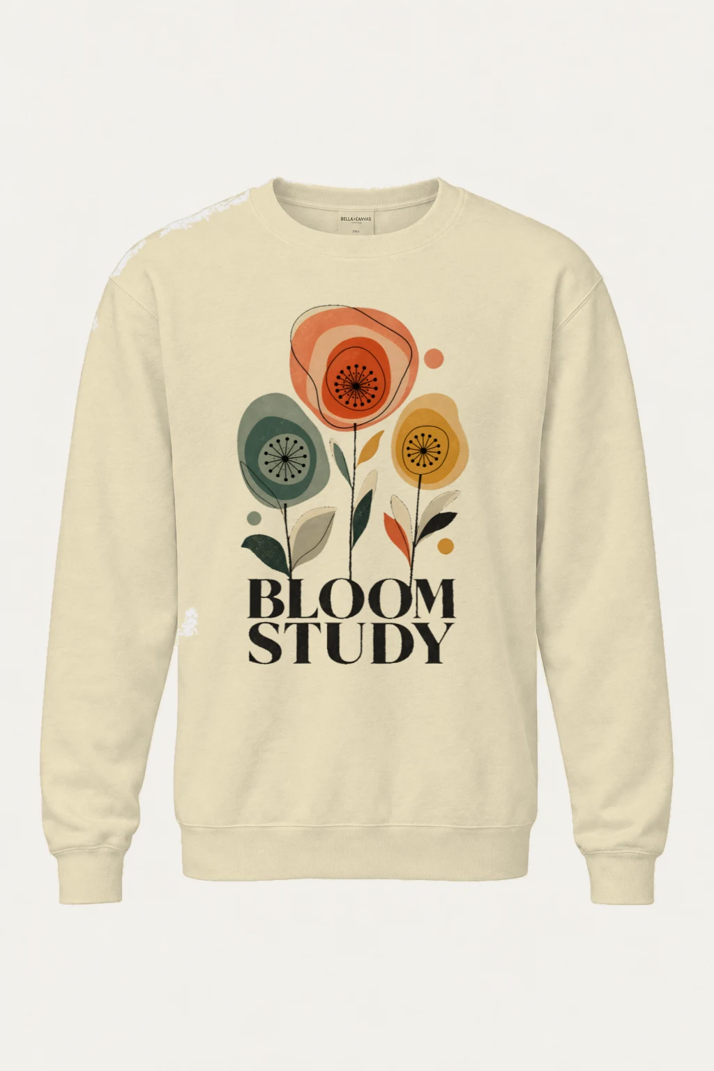 "Bloom Study" Unisex Sponge Fleece Crewneck Sweatshirt | Bella + Canvas 3901