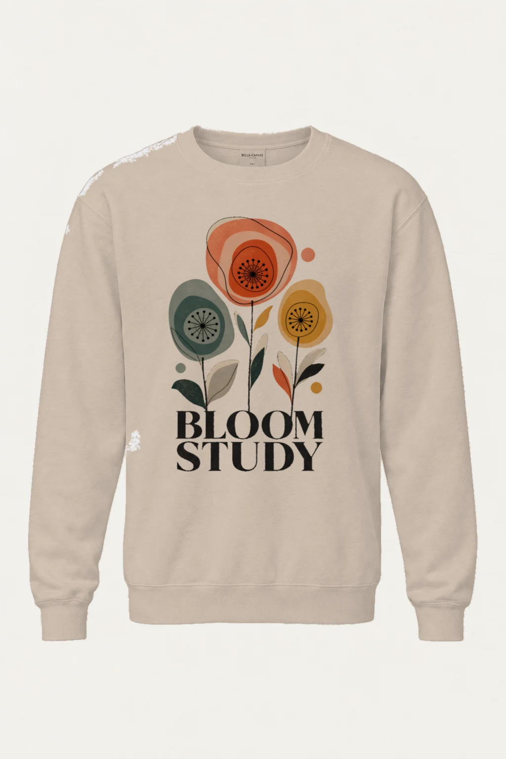 "Bloom Study" Unisex Sponge Fleece Crewneck Sweatshirt | Bella + Canvas 3901