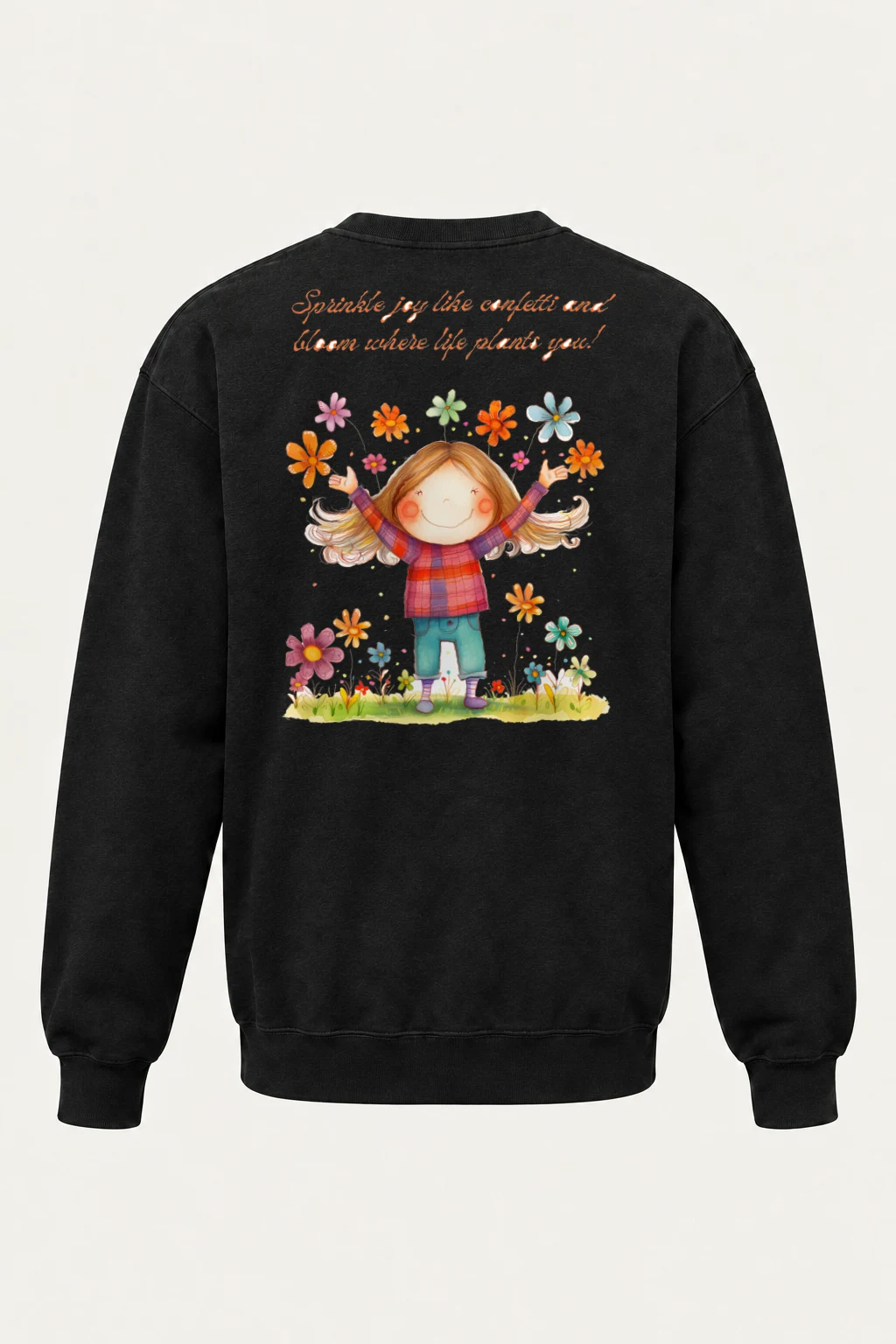"Bloom Where Planted" Heavy Blend Unisex Crewneck Sweatshirt | Gildan 18000