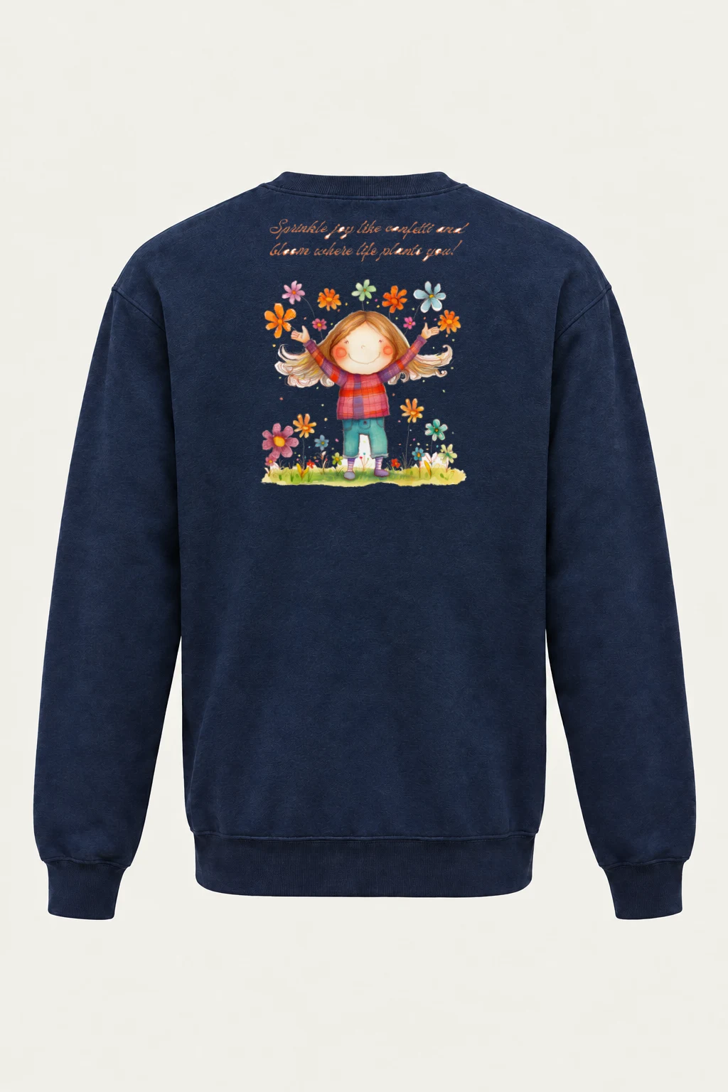 "Bloom Where Planted" Heavy Blend Unisex Crewneck Sweatshirt | Gildan 18000