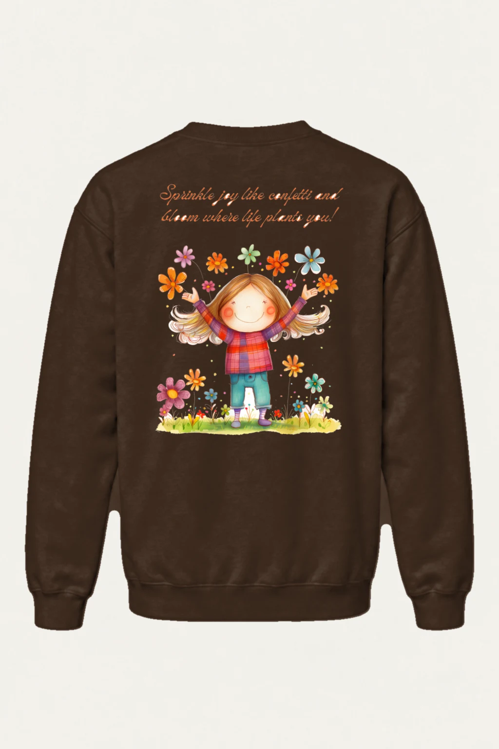 "Bloom Where Planted" Heavy Blend Unisex Crewneck Sweatshirt | Gildan 18000