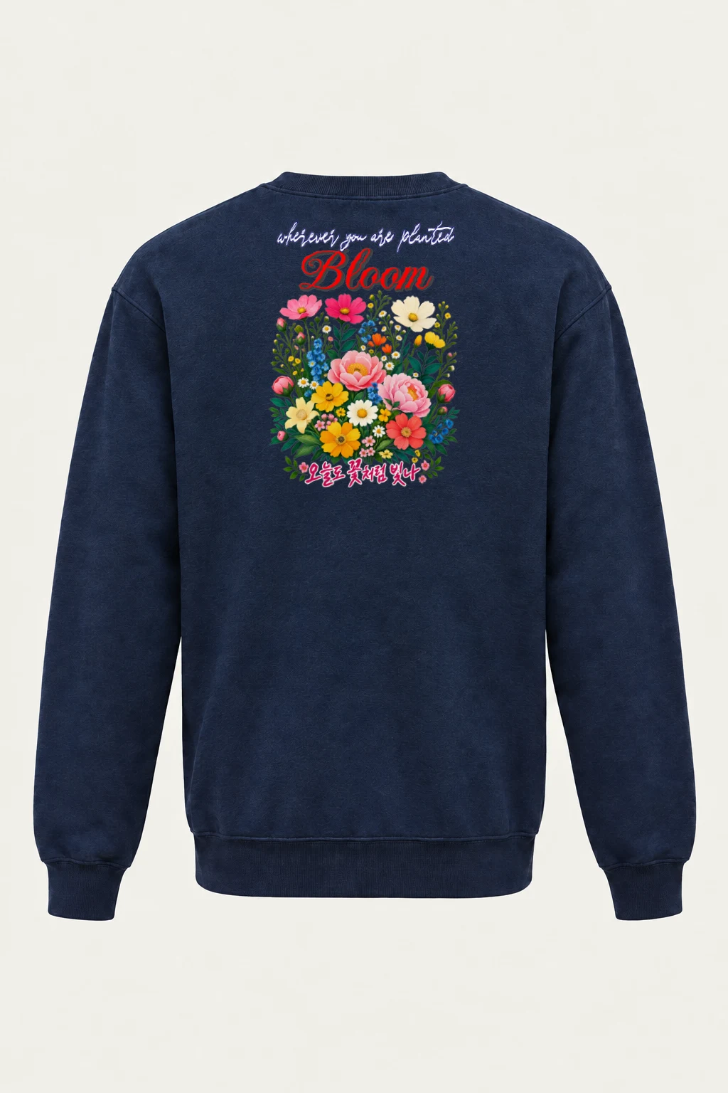 "Bloom Wherever Planted" Heavy Blend Unisex Crewneck Sweatshirt | Gildan 18000