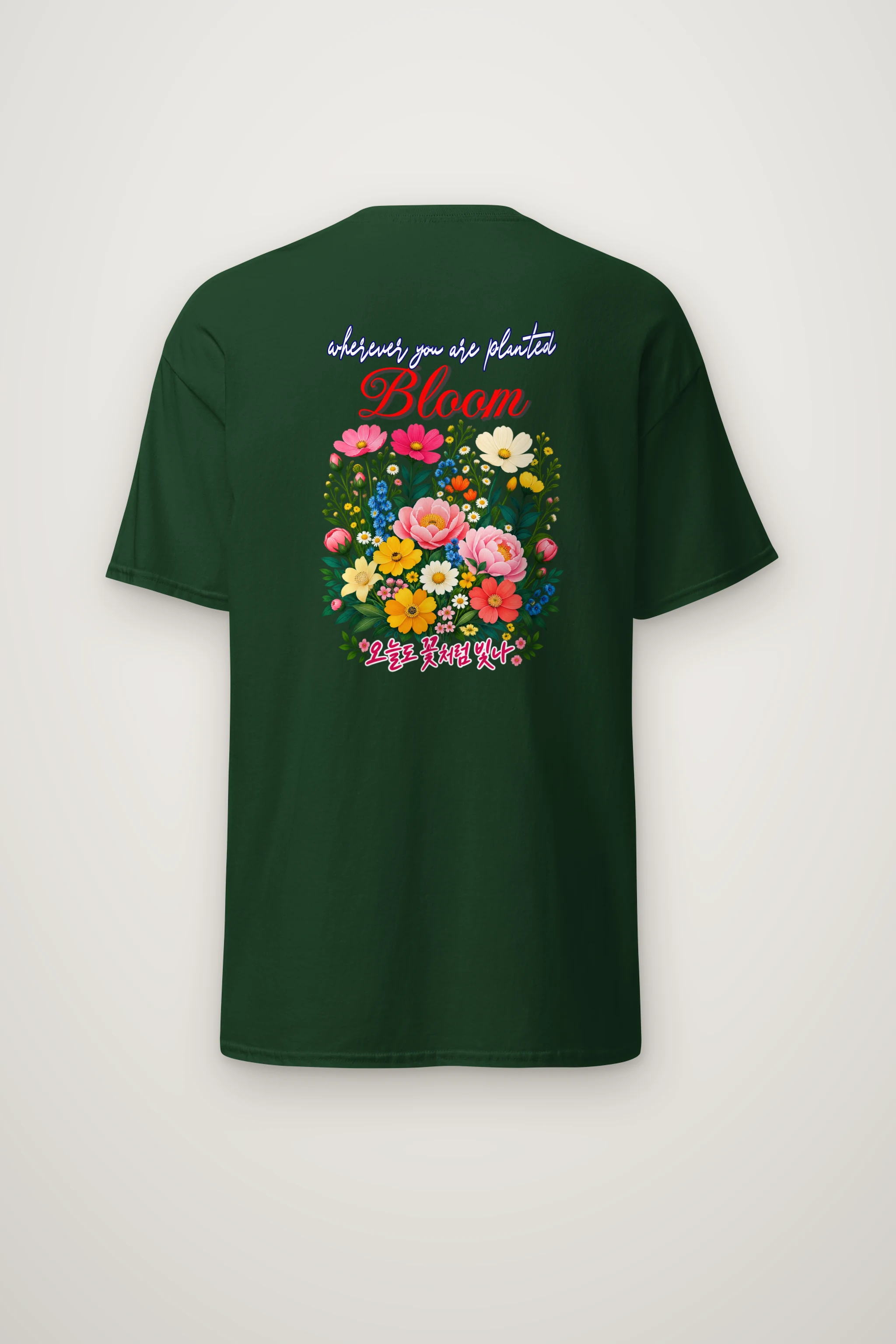 "Bloom Wherever Planted" Heavyweight Unisex Crewneck T-shirt