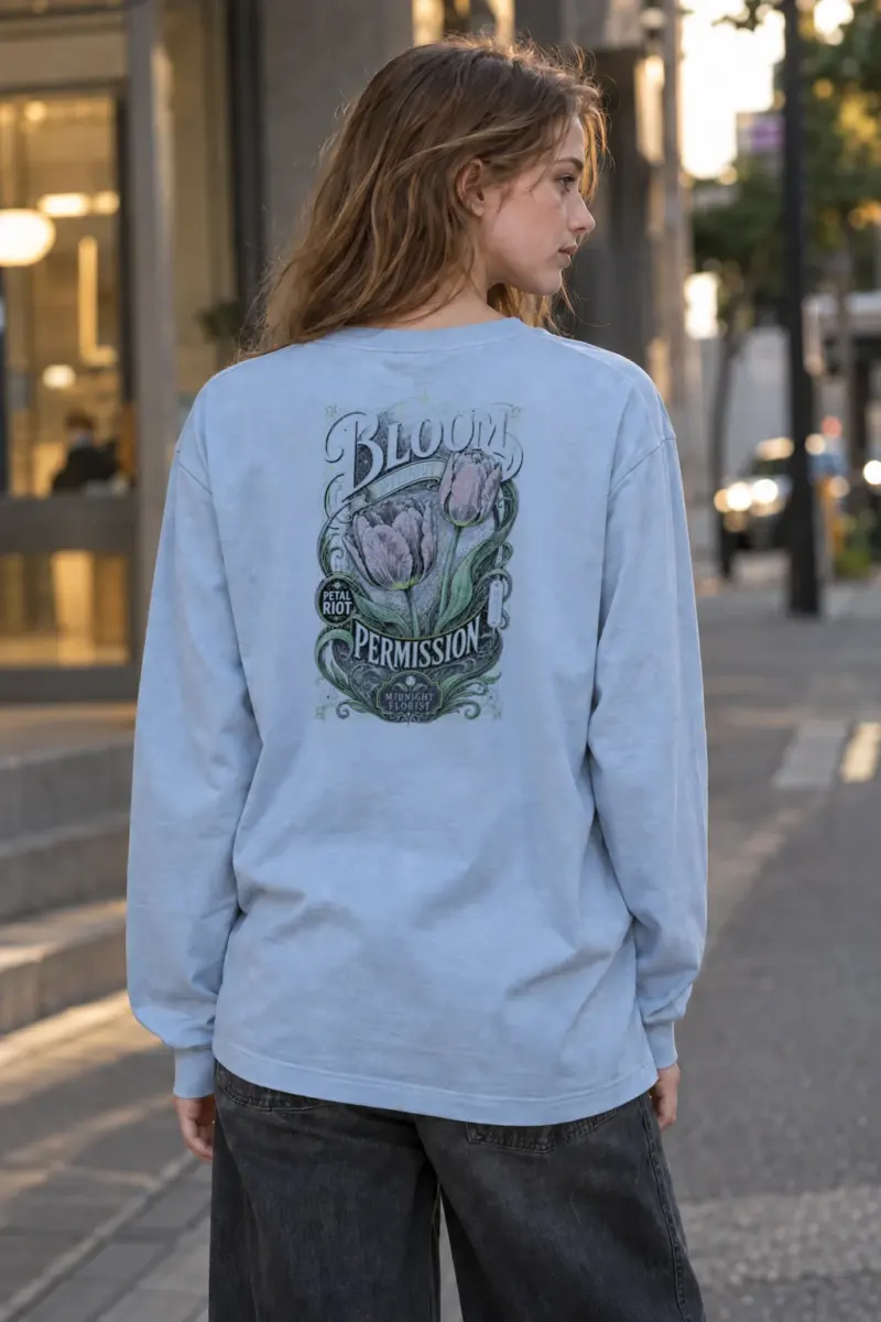 “Bloom Without Permission” Unisex Longsleeve T-shirt | Gildan 2400