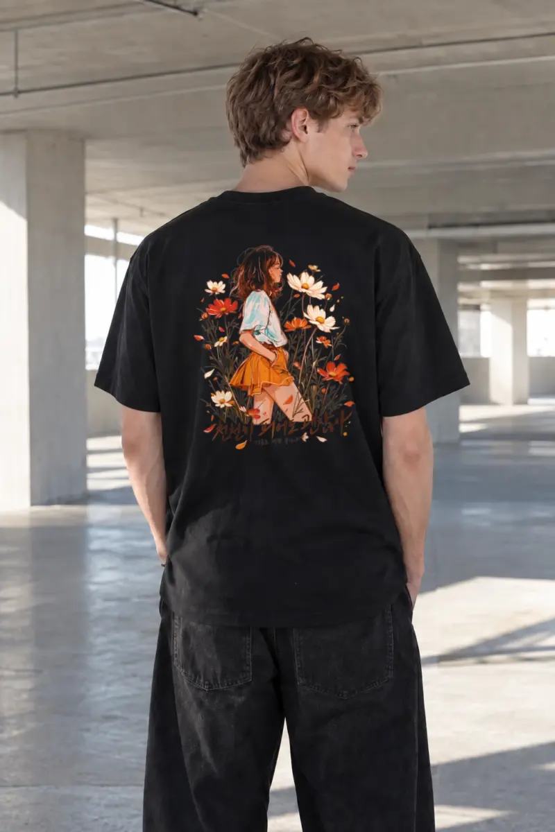 "Blooming At My Pace" Heavyweight Unisex Crewneck T-shirt | Gildan 5000