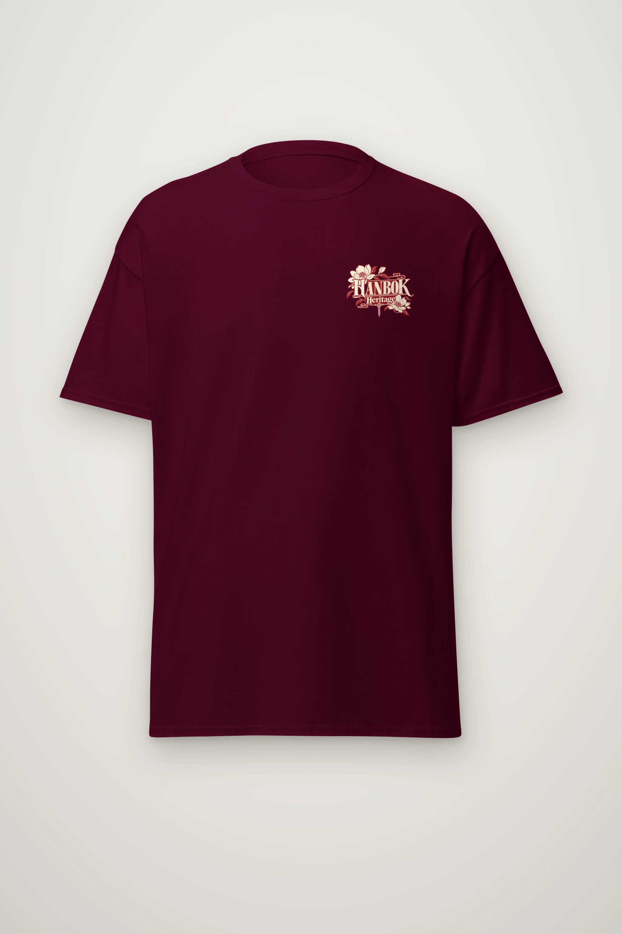 "Blooming Hanbok Muse" Heavyweight Unisex Crewneck T-shirt