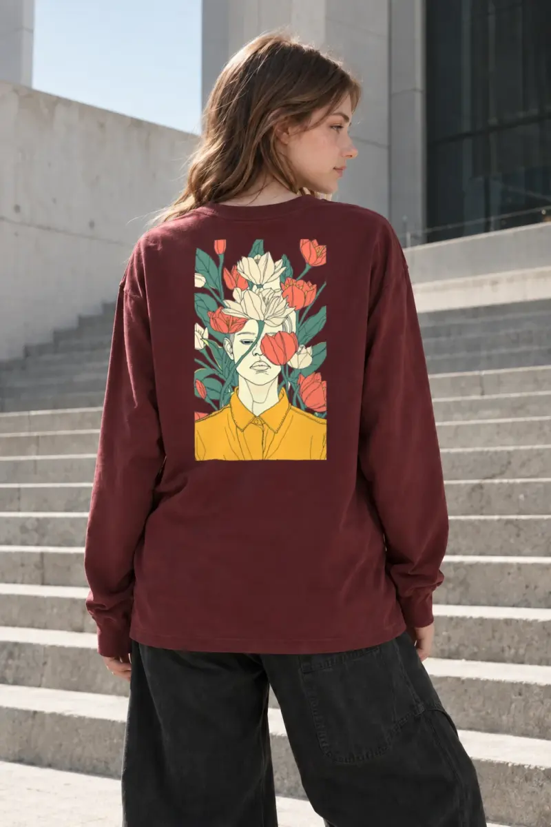 "Blooming Muse" Unisex Longsleeve T-shirt | Gildan 2400