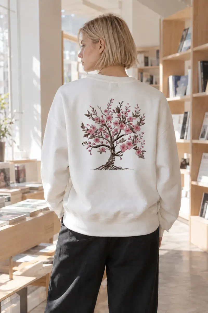 “Blooming Root Tree” Heavy Blend Unisex Crewneck Sweatshirt | Gildan 18000