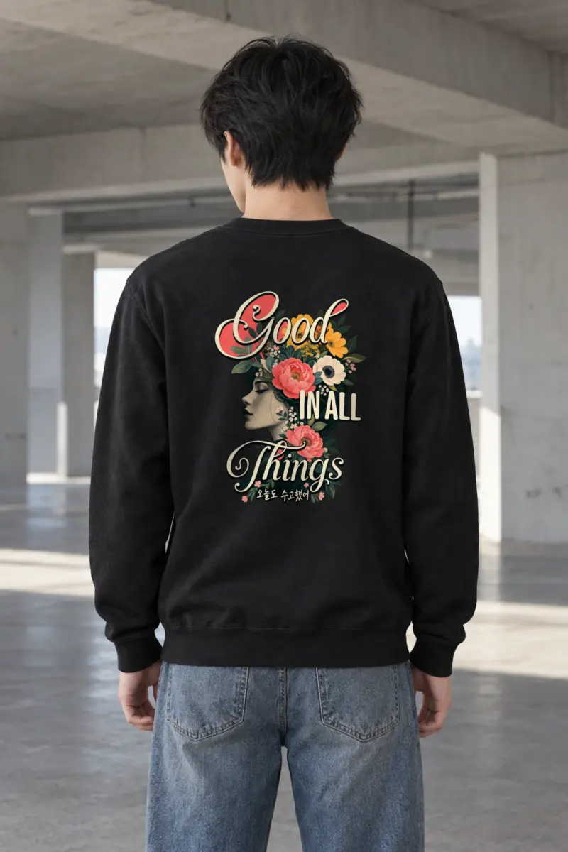 "Blooming Through Today" Heavy Blend Unisex Crewneck Sweatshirt