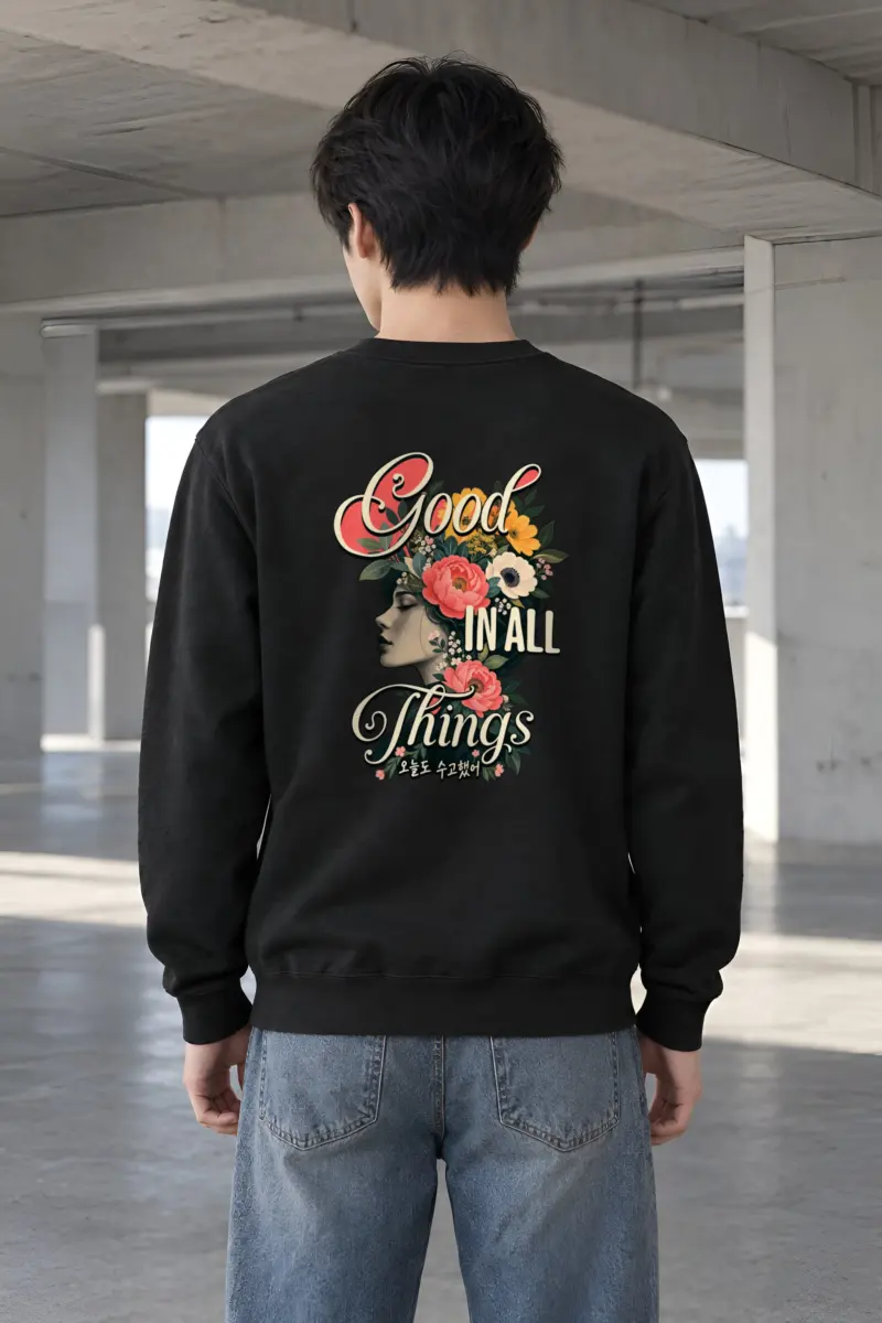"Blooming Through Today" Heavy Blend Unisex Crewneck Sweatshirt