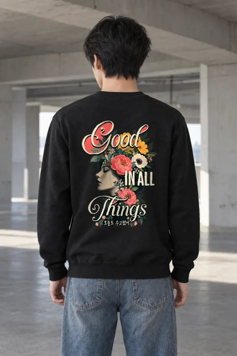 "Blooming Through Today" Heavy Blend Unisex Crewneck Sweatshirt