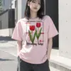 "Blooming Tulip" Heavyweight Unisex Crewneck T-shirt | Gildan 5000