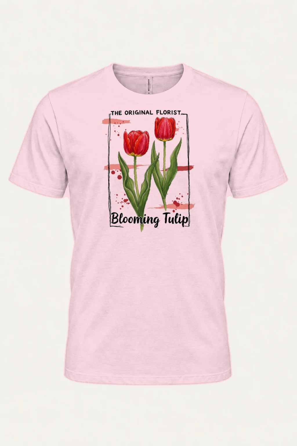 "Blooming Tulip" Heavyweight Unisex Crewneck T-shirt | Gildan 5000