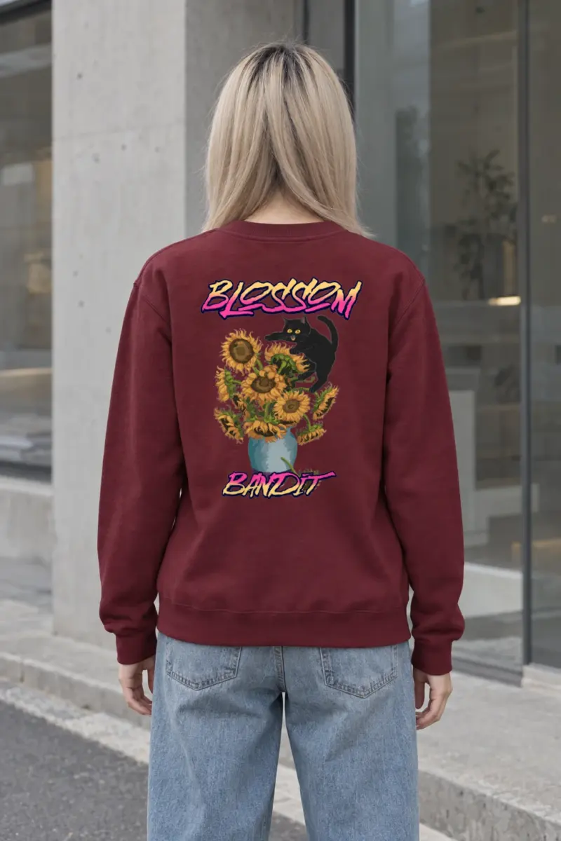 "Blossom Bandit" Heavy Blend Unisex Crewneck Sweatshirt