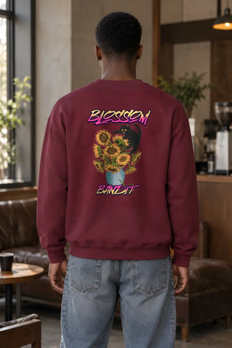 "Blossom Bandit" Heavy Blend Unisex Crewneck Sweatshirt