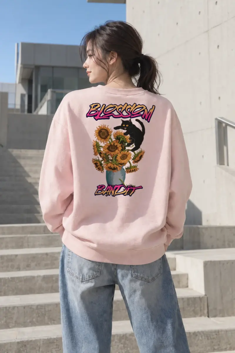 "Blossom Bandit" Heavy Blend Unisex Crewneck Sweatshirt | Gildan 18000