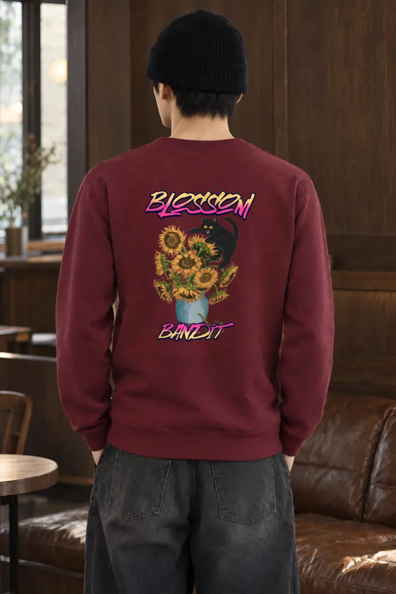 "Blossom Bandit" Heavy Blend Unisex Crewneck Sweatshirt