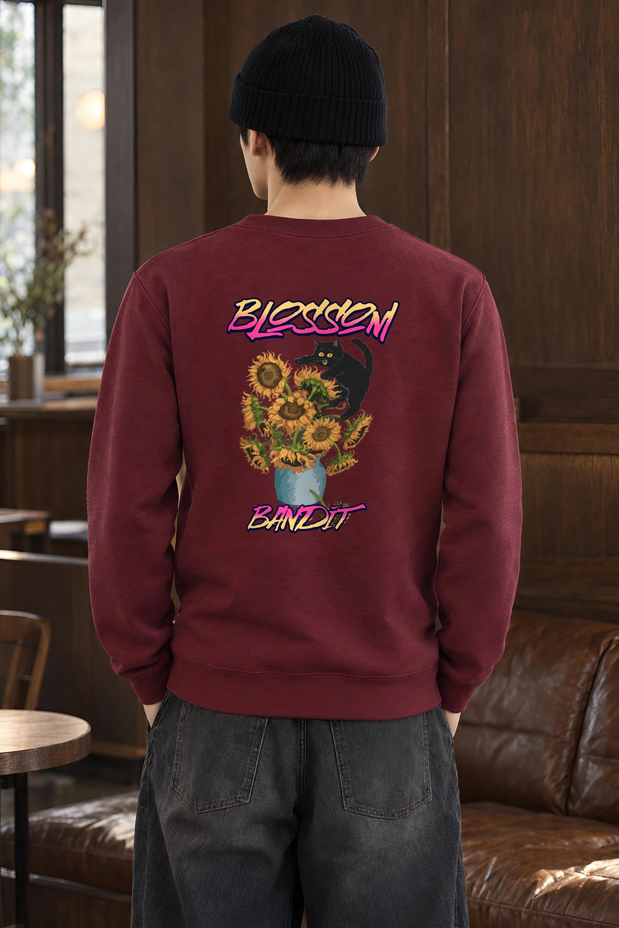"Blossom Bandit" Heavy Blend Unisex Crewneck Sweatshirt