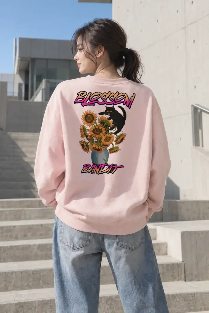 "Blossom Bandit" Heavy Blend Unisex Crewneck Sweatshirt | Gildan 18000